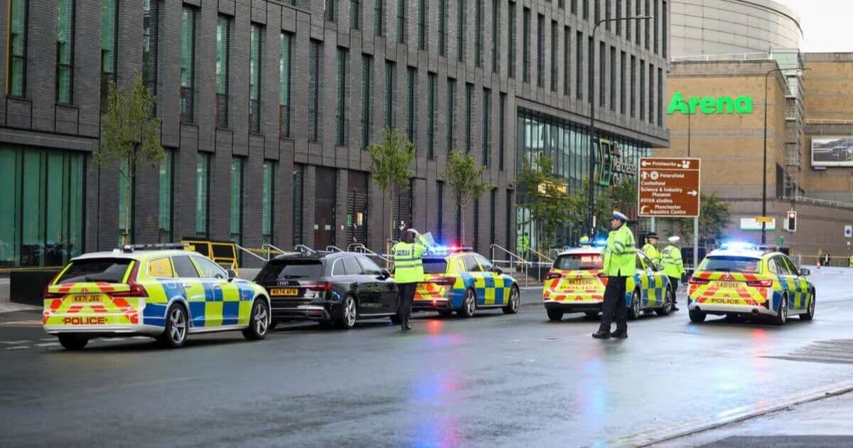 Pedestrian seriously injured in two-car collision at Trinity Way and Great Ducie Street junction