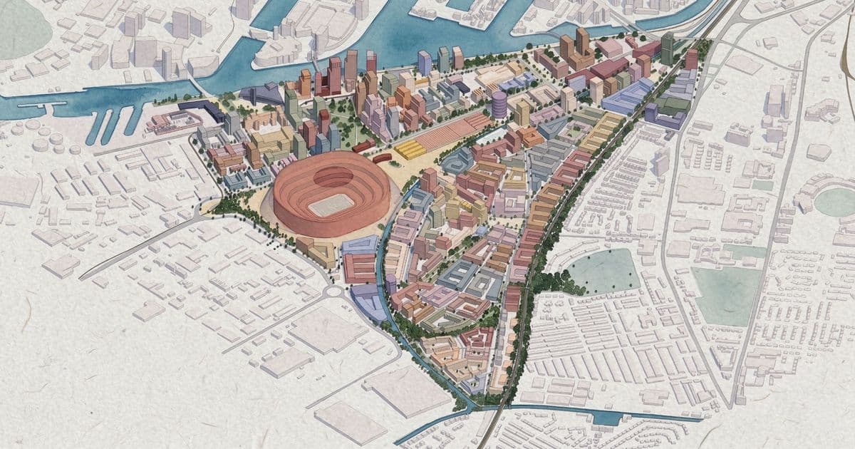 Plans Revealed for 100,000-Capacity Manchester United Stadium and Trafford Wharfside Regeneration